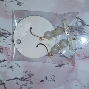 Handmade fish earrings.